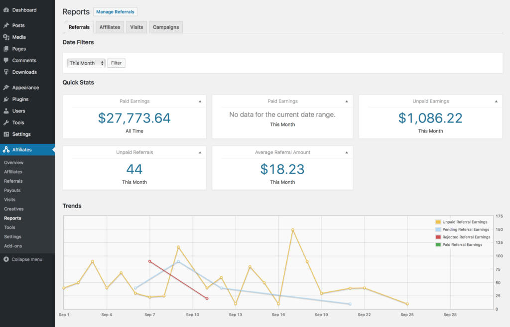 Reports - Referrals