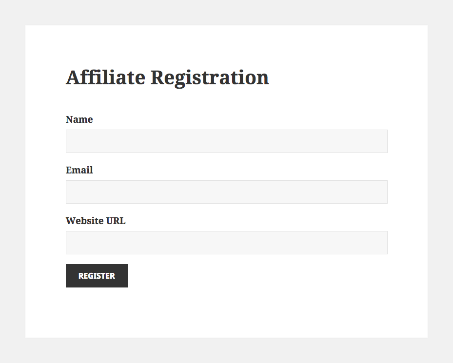 Create a simple affiliate registration form using Ninja Forms