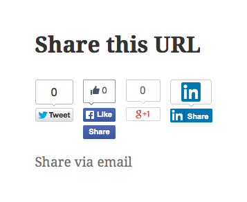 A new Facebook Share button and email sharing link