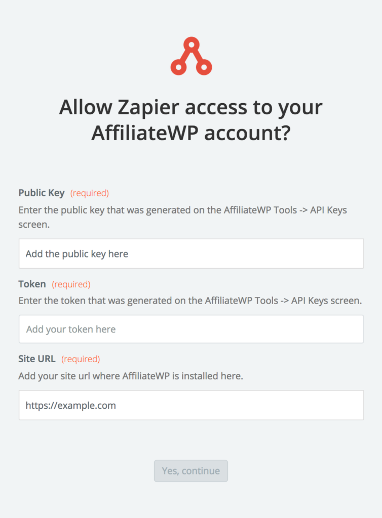 Connect AffiliateWP to Zapier