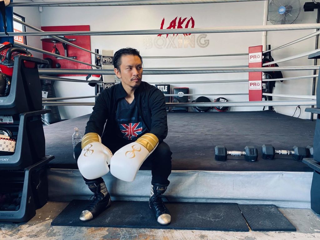 Johnny Nguyen at a boxing rink