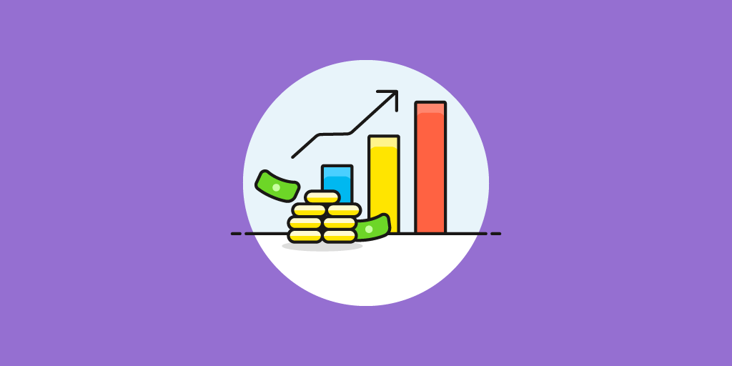 Illustration of increasing revenue chart