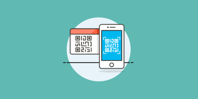 Illustration - Code QR et téléphone mobile