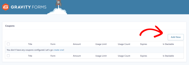 Gravity Forms coupon feed