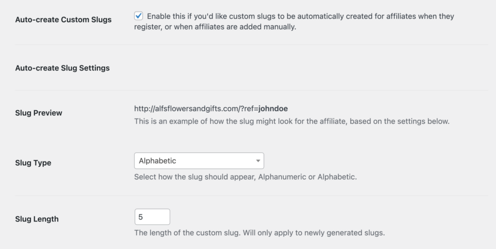 Auto-create Custom Slugs