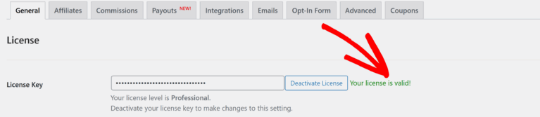 Confirm License Validation