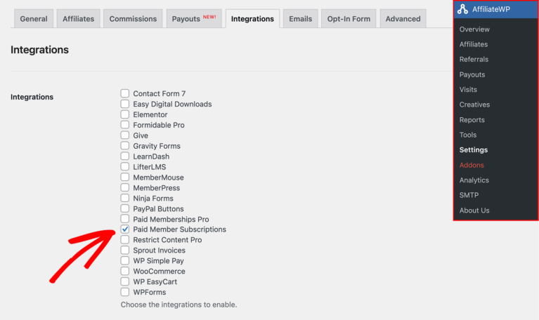 Paid Member Subscriptions integrations