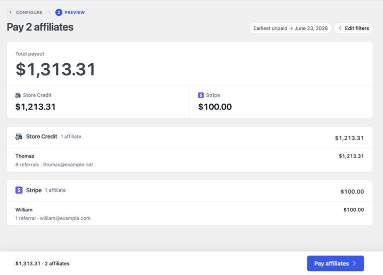 preview payout