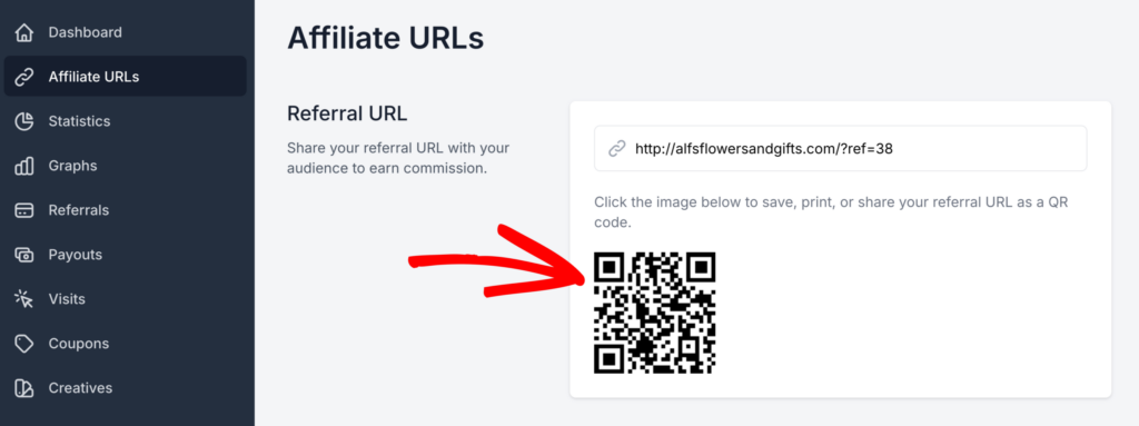 Affiliate QR Code
