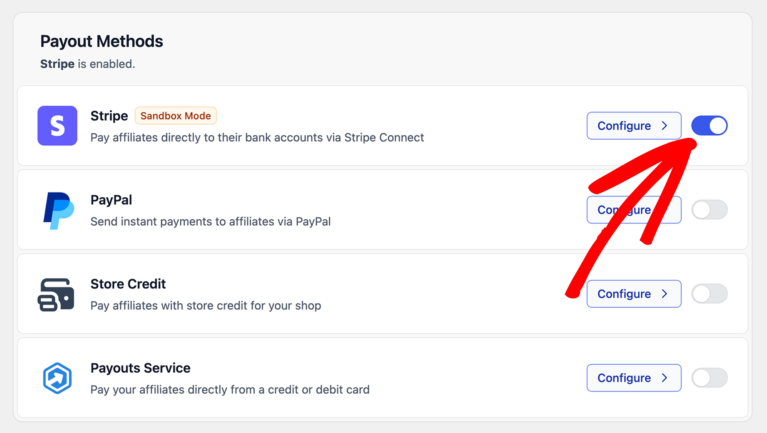 Paying affiliates via Stripe Connect