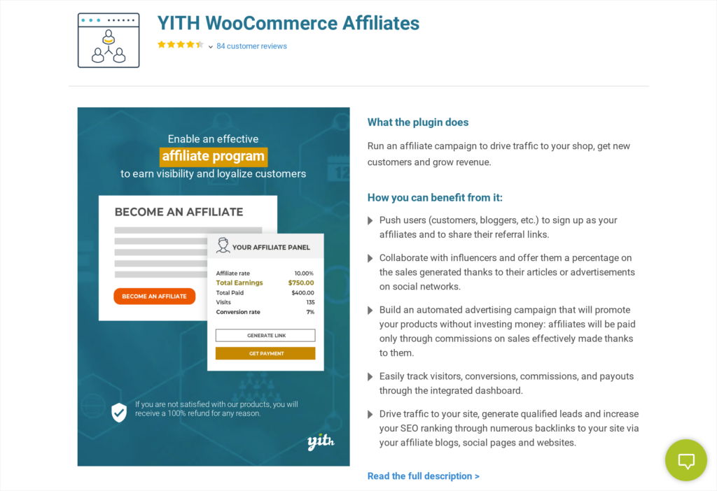 Yith WooCommerce affiliate plugin