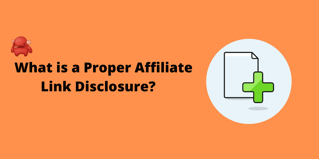 Affiliate link disclosure