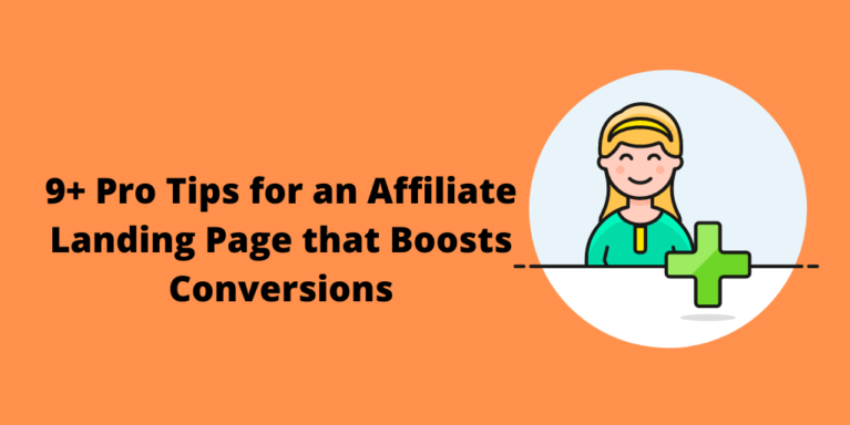 Affiliate program landing page