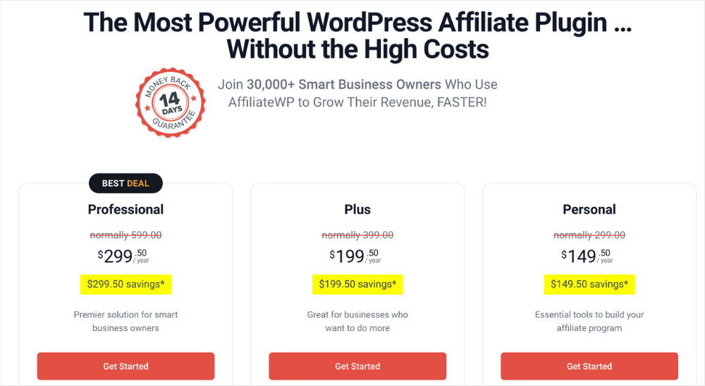 Affiliate marketing lead generation pricing