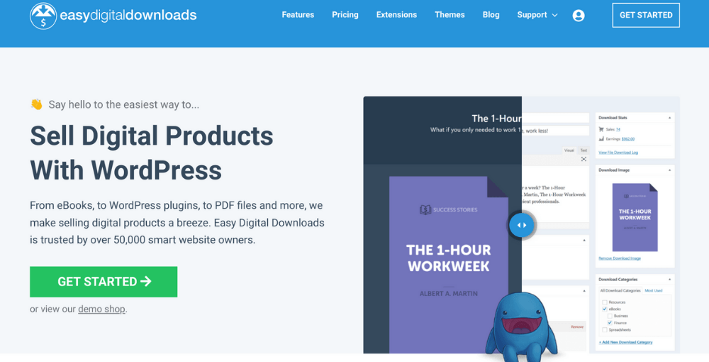 Sell digital products with Easy Digital Downloads