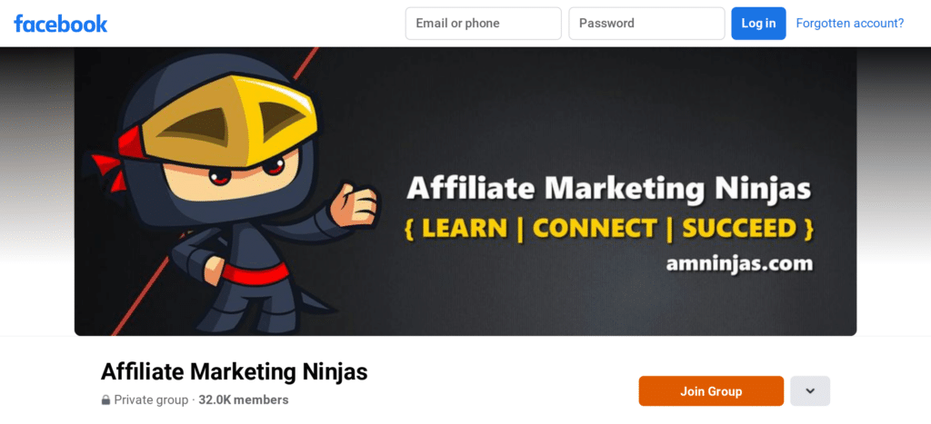 Join affiliate communities