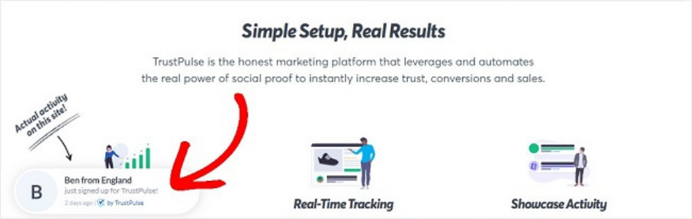 TrustPulse example