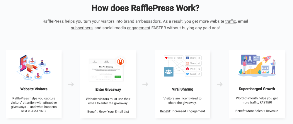 social proof with RafflePress