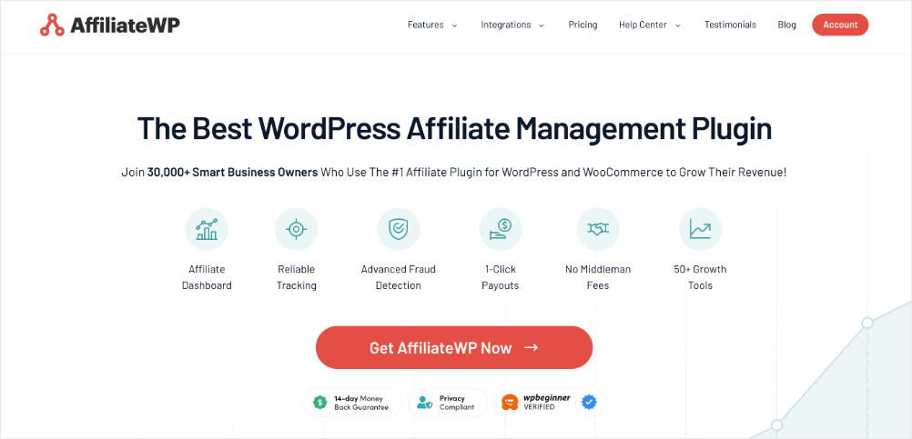 affiliateWP best WooCommerce affiliate plugin