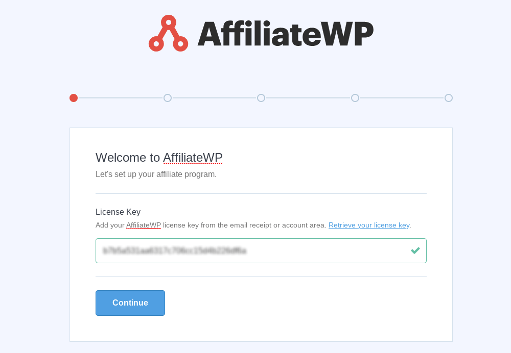 set up affiliatewp