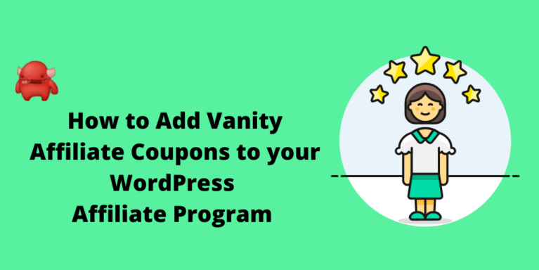 Vanity affiliate coupons