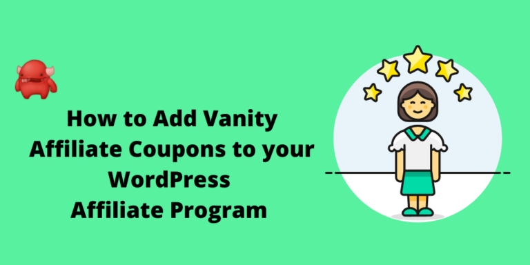 Vanity affiliate coupons