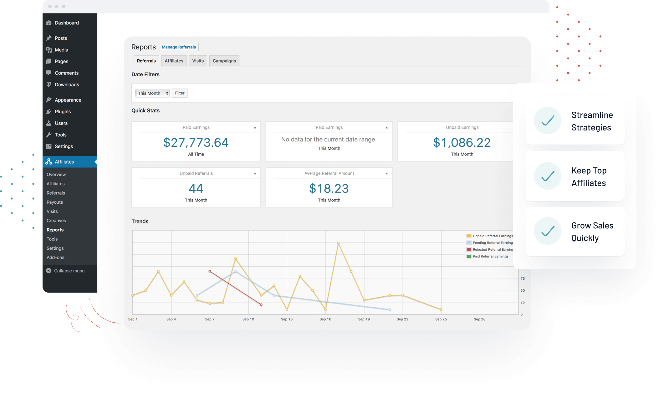 In-depth affiliate analytics