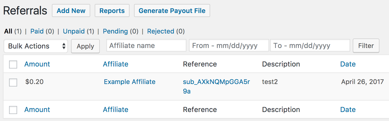 WP Simple Pay reference example