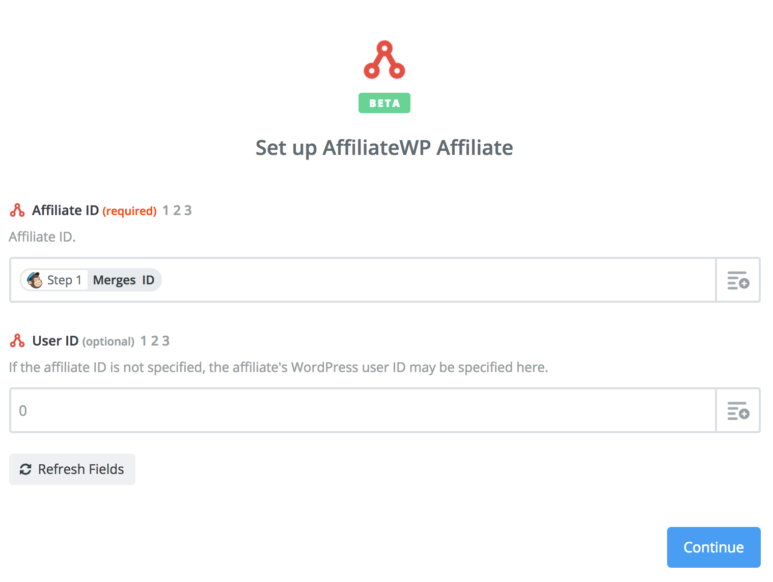 Mapping the ID created in Mailchimp to AffiliateWP