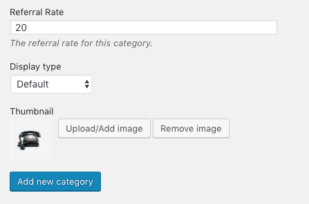 WooCommerce category referral rate