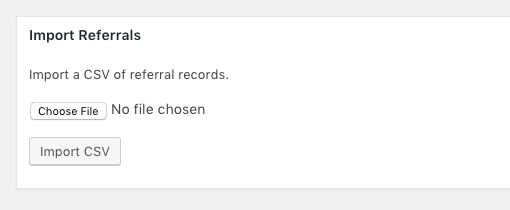 import referrals file selection section screenshot