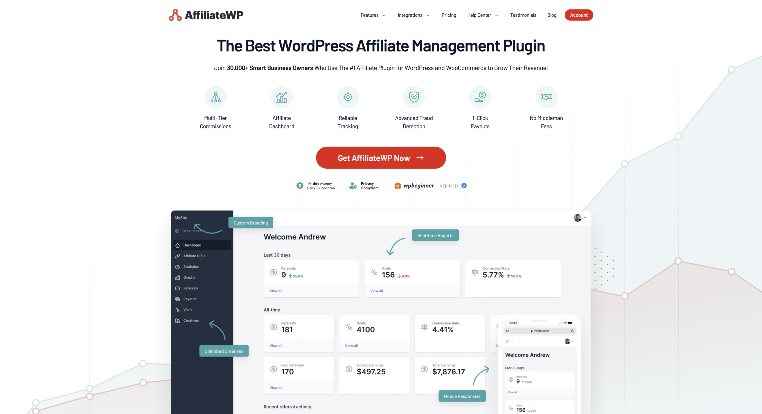 AffiliateWP: best WordPress affiliate management plugin