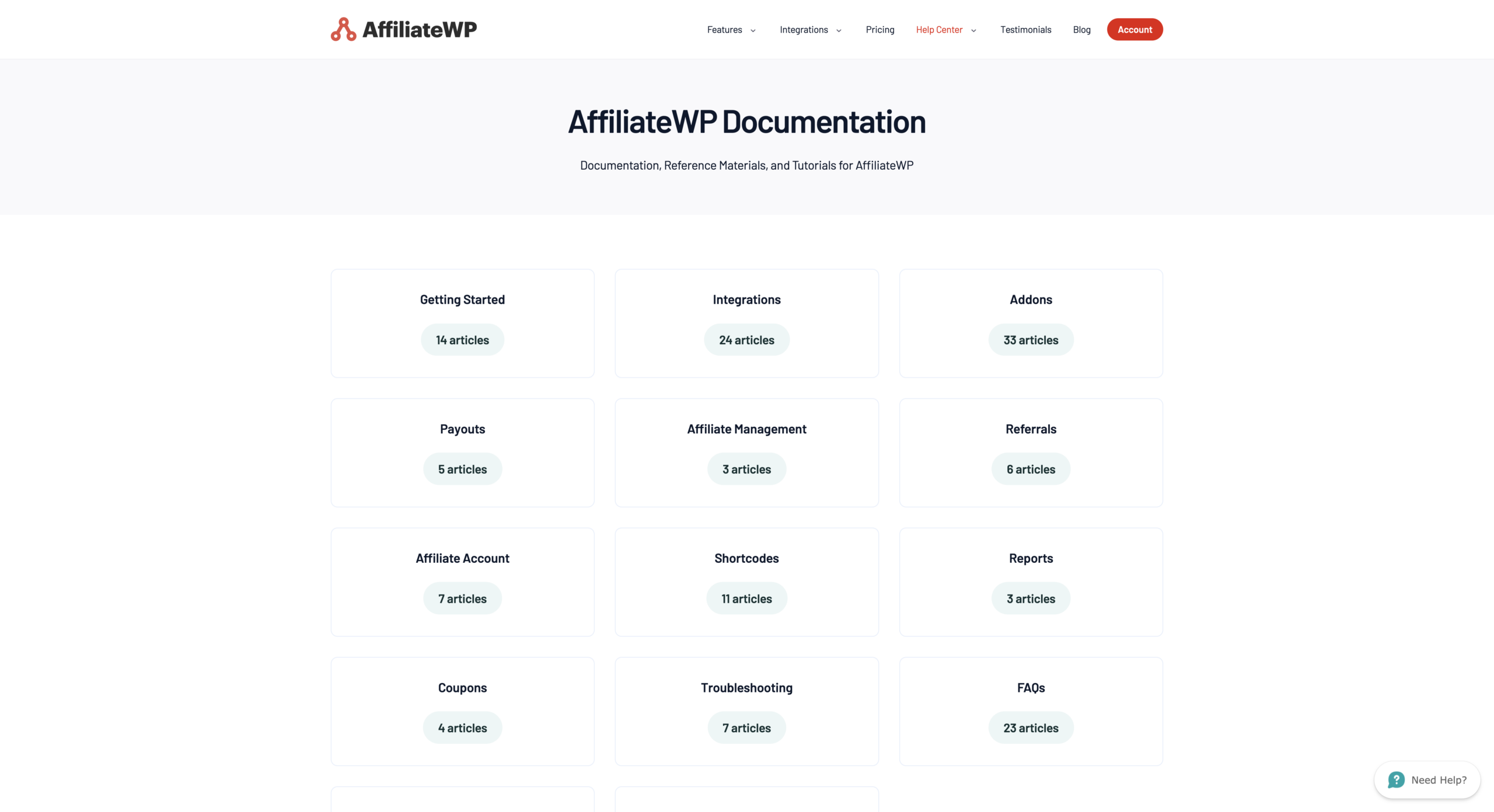 AffiliateWP support