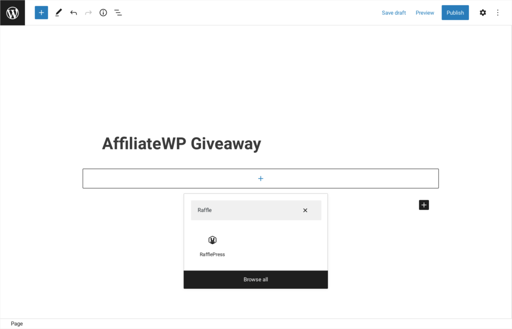 Add a TikTok giveaway to your WordPress landing page