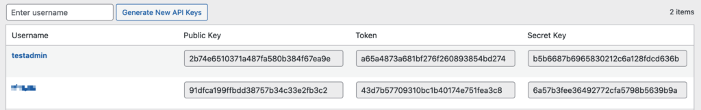 AffiliateWP API Keys