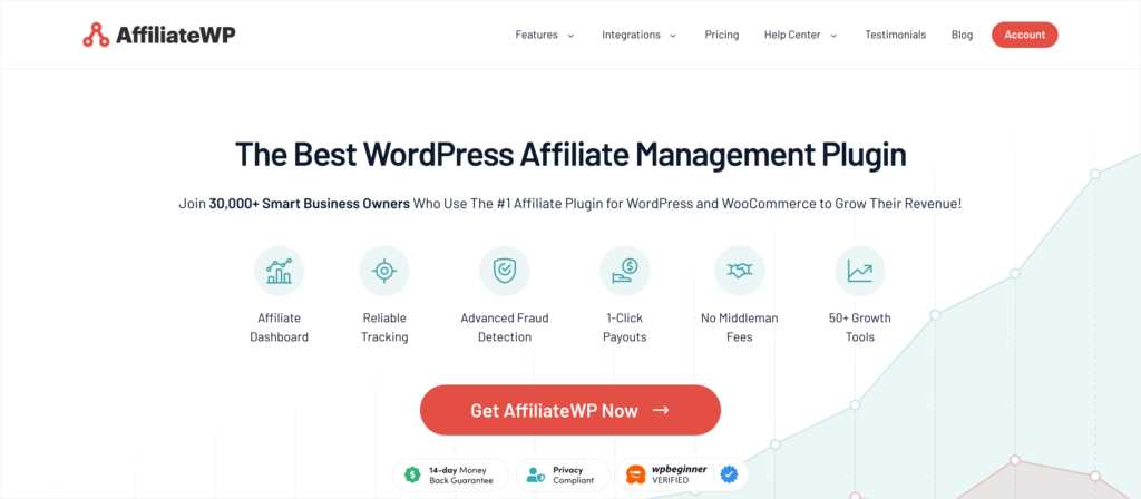 AffiliateWP: Best WordPress affiliate program management plugin