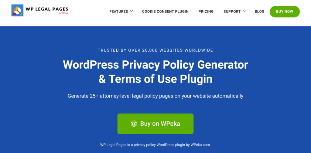 WP Legal Pages affiliate agreement genrator