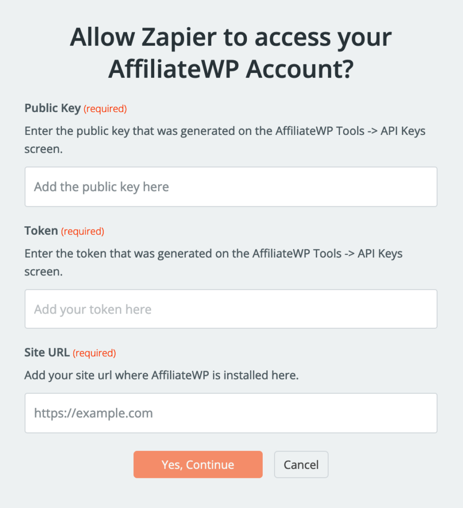 Zapier connect account