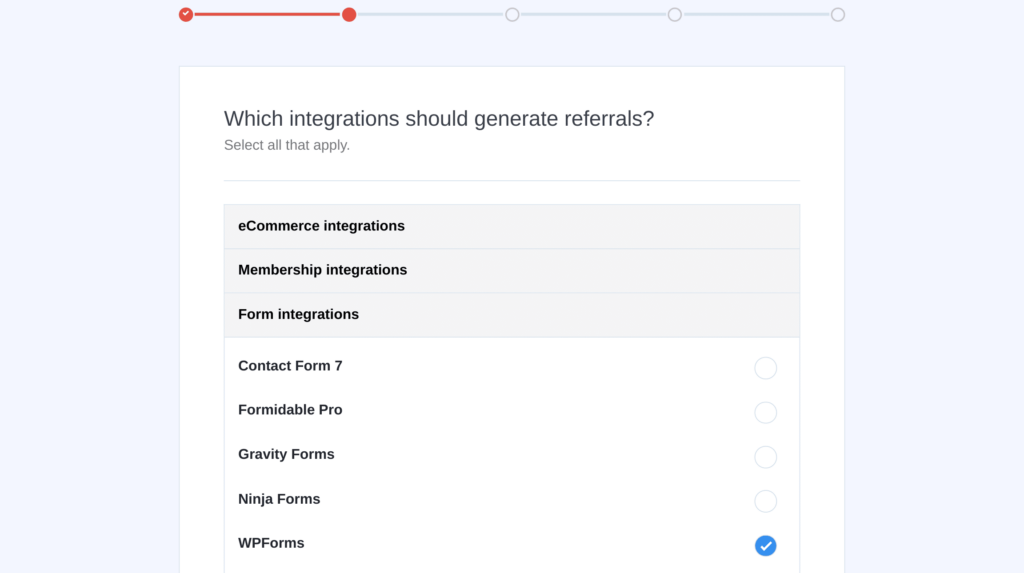 Integrate WPForms