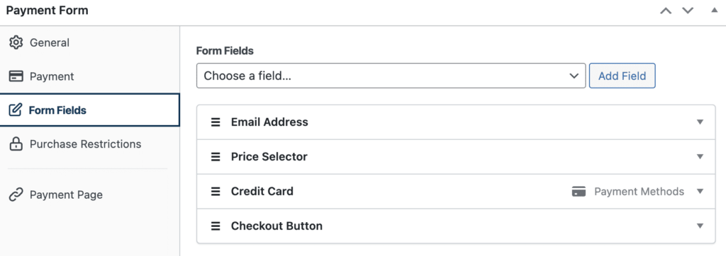 Add form fields