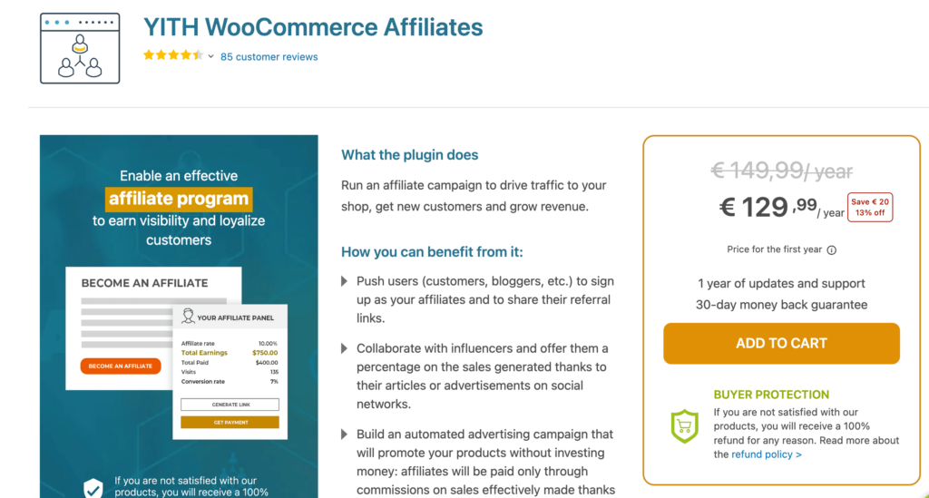 Yith WooCommerce Affiliates