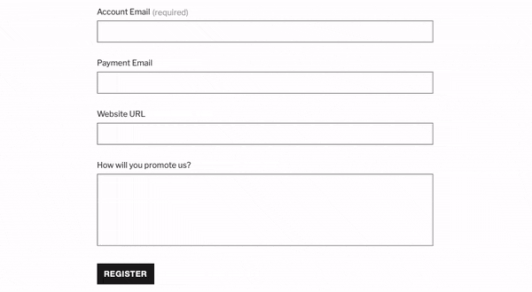 Customize Your Affiliate Area Registration Form