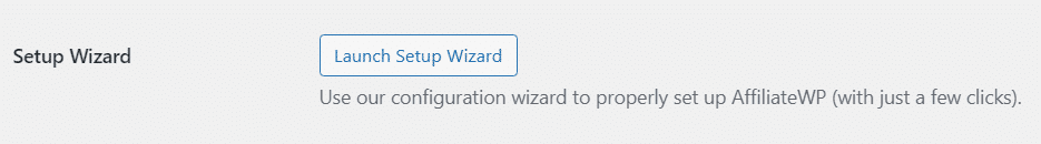 Launch Setup Wizard