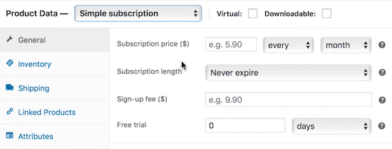 add subscriptions to any WooCommerce product
