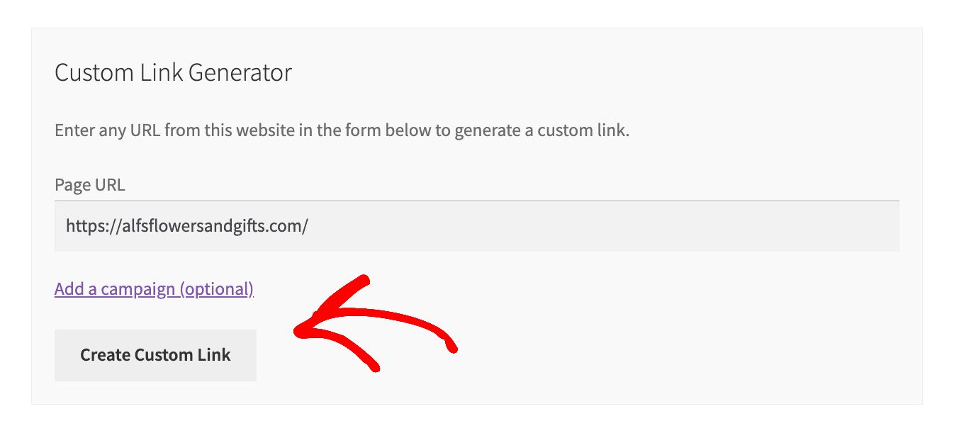 Create Custom Link