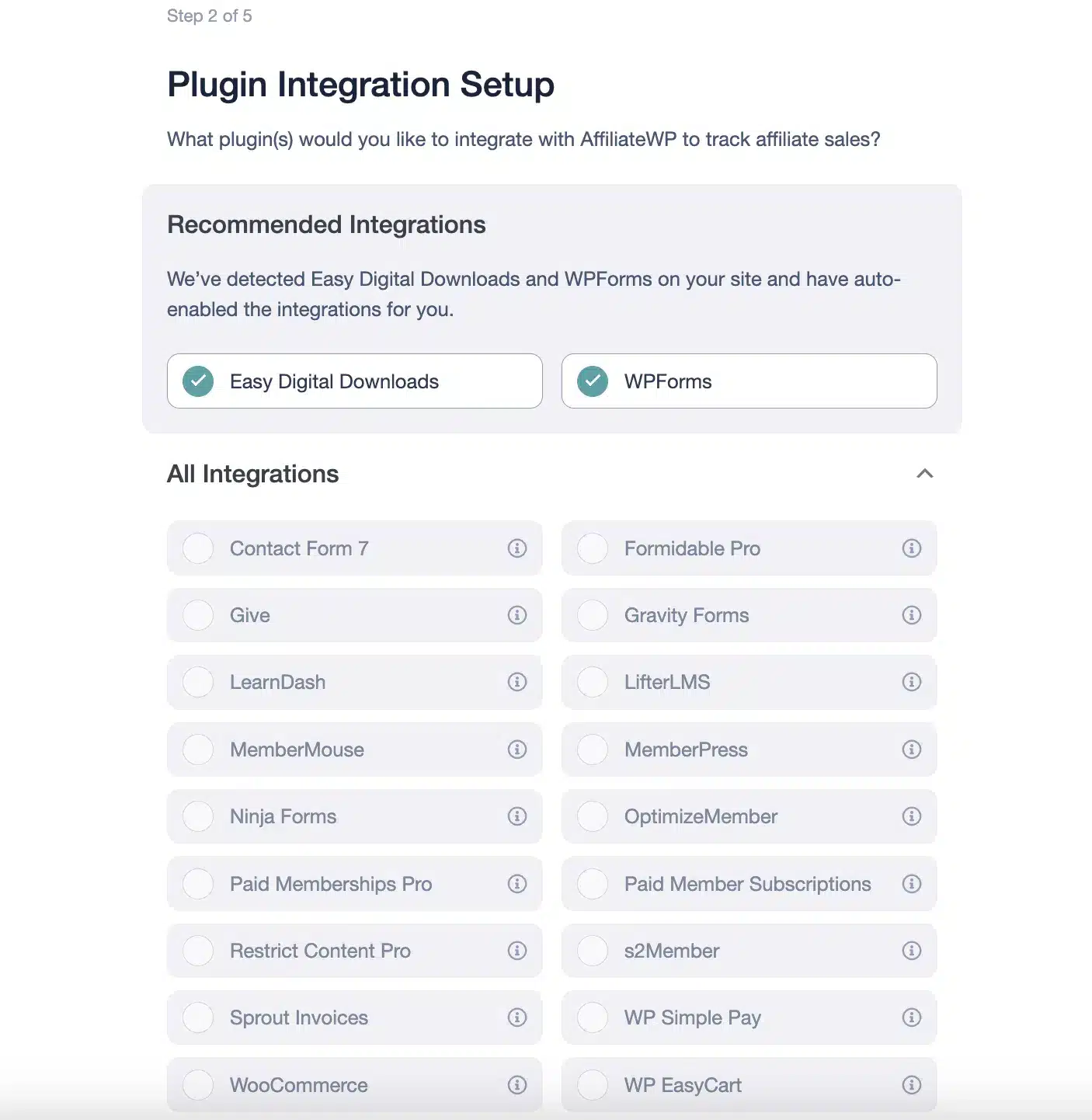 plugin integration setup
