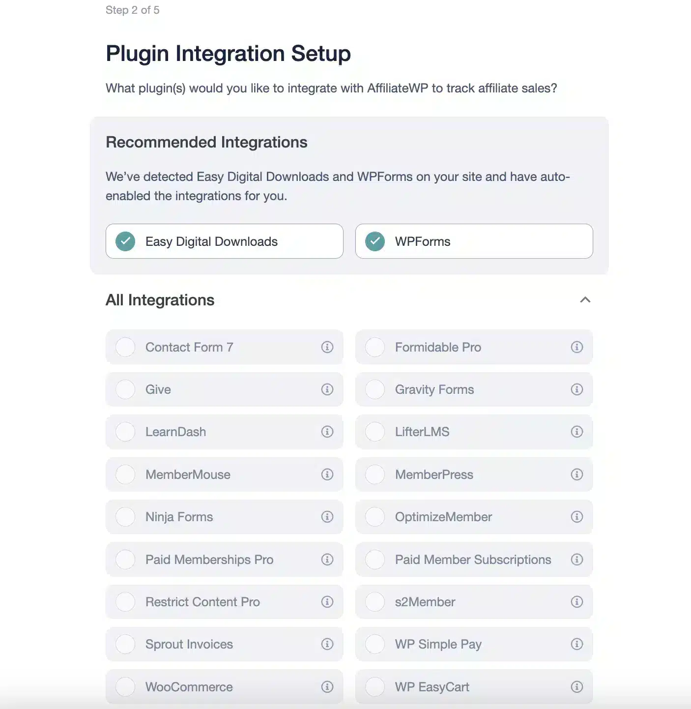 plugin integration setup