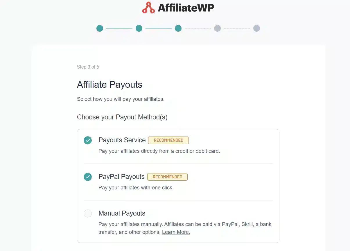 affiliate payout