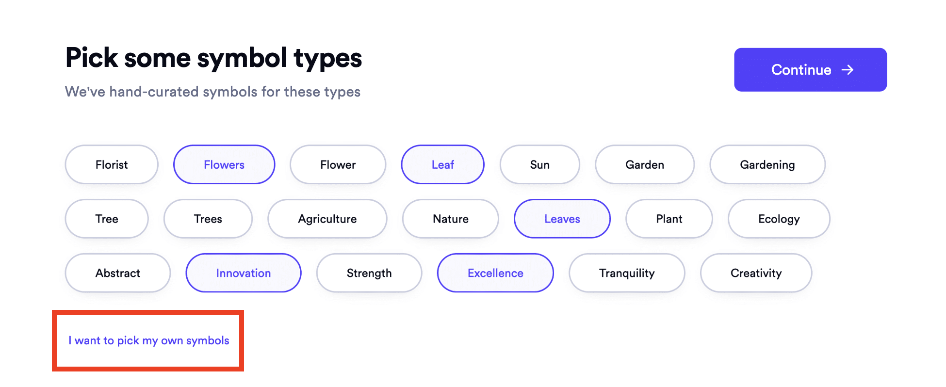 Symbol types
