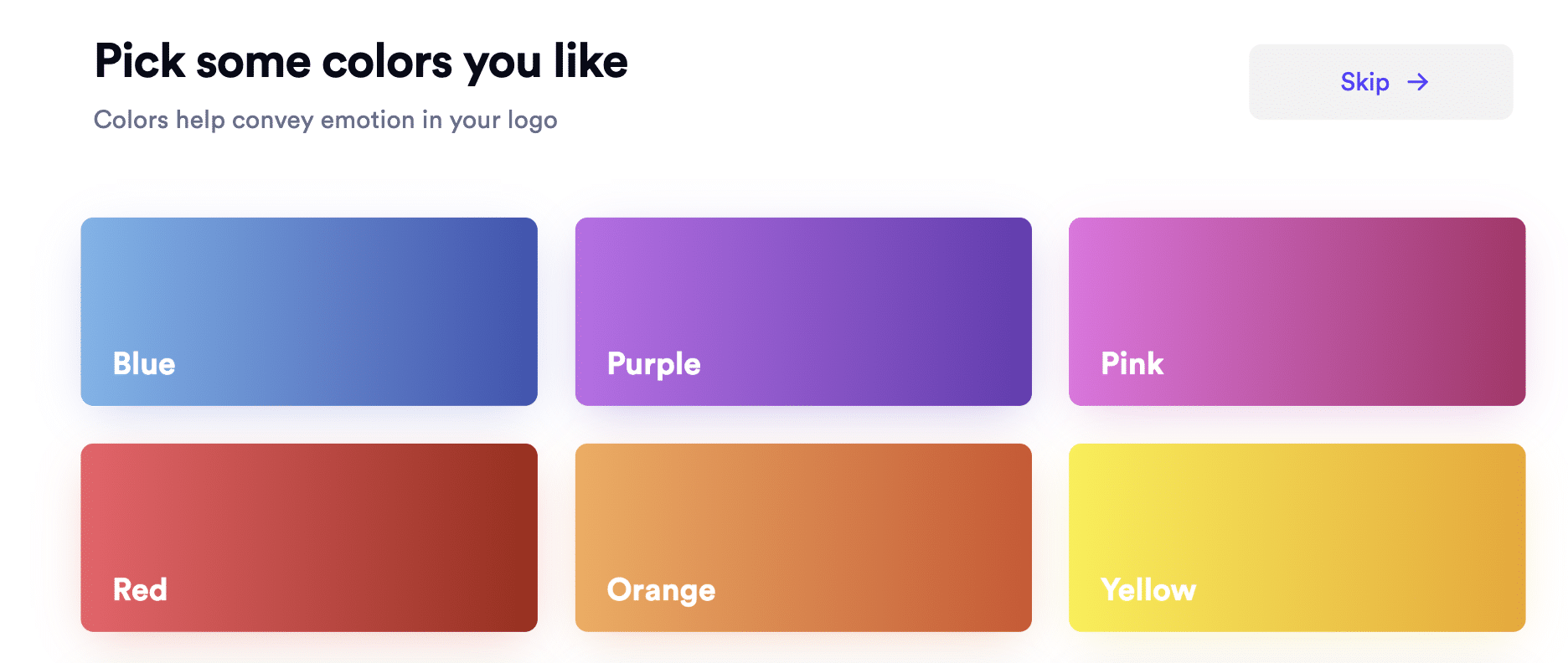 Choose a color for your logo